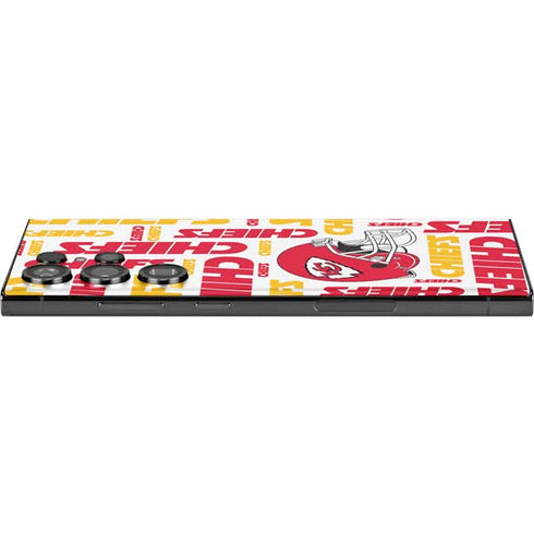 NFL Kansas City Chiefs White Blast Galaxy Skins