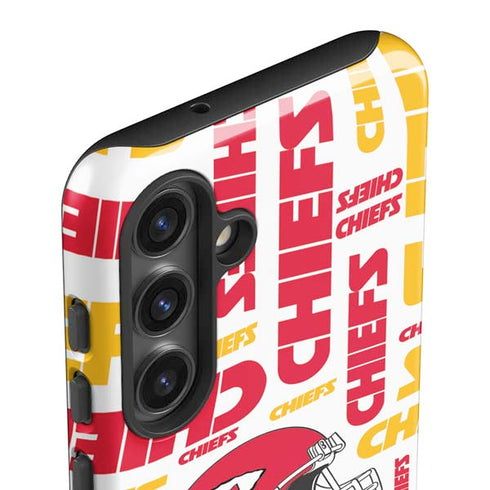 NFL Kansas City Chiefs White Blast Galaxy S25 Impact Case