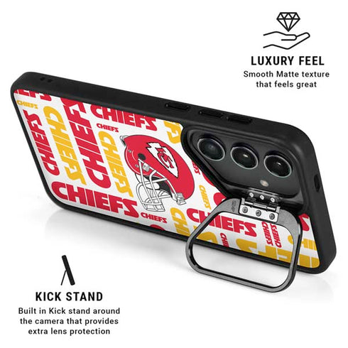 NFL Kansas City Chiefs White Blast Galaxy S25 Kickstand Case