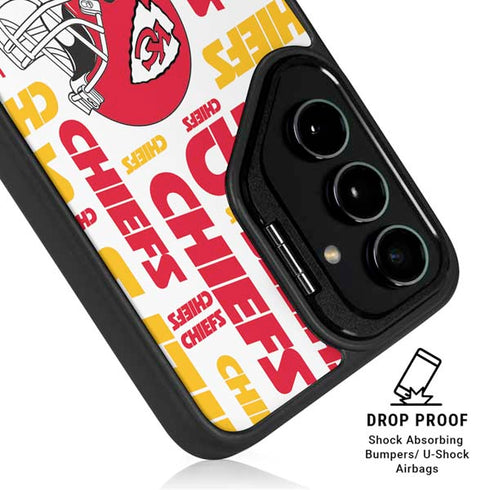 NFL Kansas City Chiefs White Blast Galaxy S24 Kickstand Case