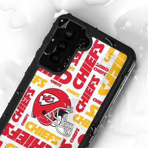 NFL Kansas City Chiefs White Blast Galaxy S24 Plus Waterproof Case
