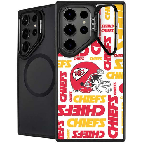 NFL Kansas City Chiefs White Blast Galaxy S25 Ultra Kickstand Case