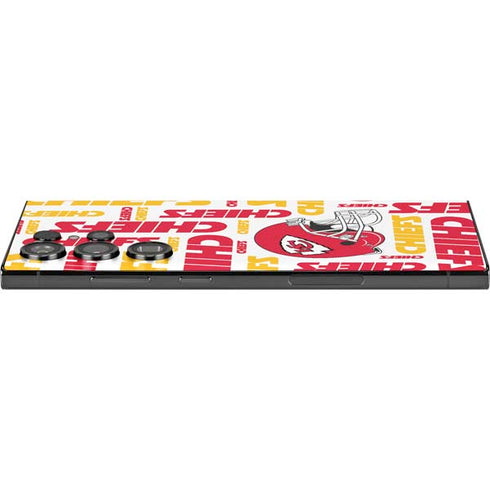 NFL Kansas City Chiefs White Blast Galaxy S25 Ultra Skin