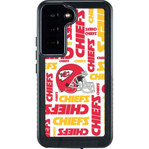 NFL Kansas City Chiefs White Blast Galaxy S24 Waterproof Case