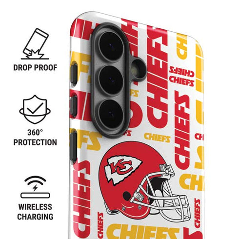 NFL Kansas City Chiefs White Blast Galaxy S26 Impact Case