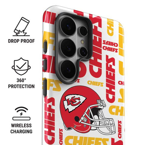 NFL Kansas City Chiefs White Blast Galaxy S26 Ultra Impact Case
