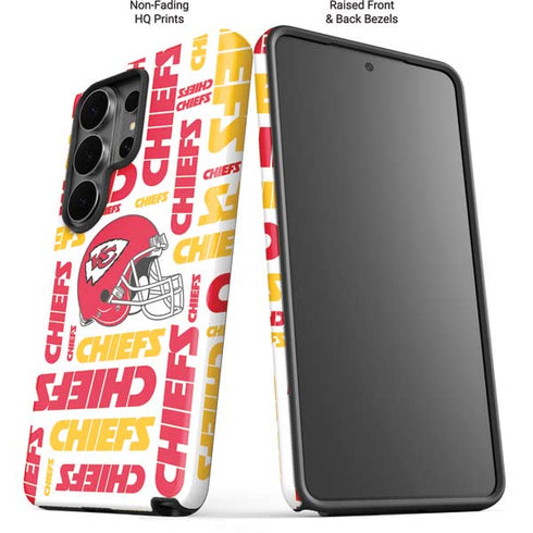 NFL Kansas City Chiefs White Blast Galaxy S26 Ultra Impact Case