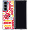 NFL Kansas City Chiefs White Blast Galaxy Z Fold5 5G Clear Case