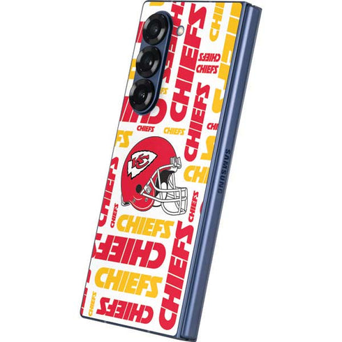 NFL Kansas City Chiefs White Blast Galaxy Z Fold6 Skin