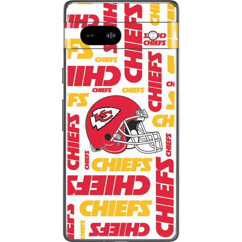 NFL Kansas City Chiefs White Blast Google Pixel 7a Skin