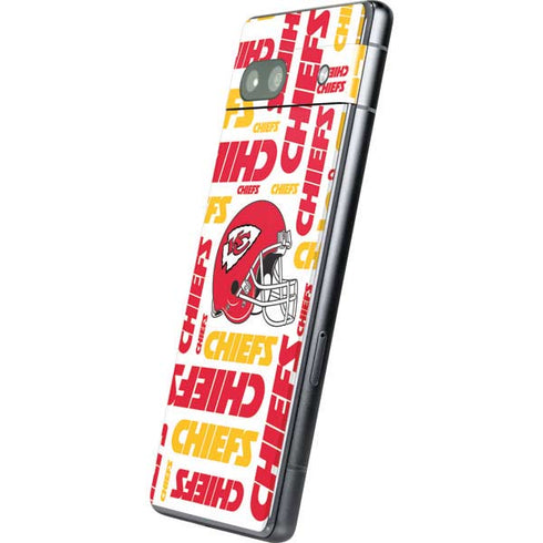 NFL Kansas City Chiefs White Blast Google Pixel 7a Skin