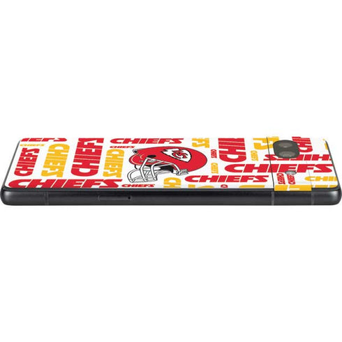 NFL Kansas City Chiefs White Blast Google Pixel 7a Skin
