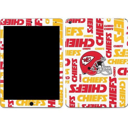 NFL Kansas City Chiefs White Blast iPad Skins
