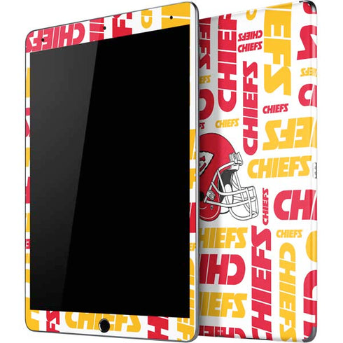NFL Kansas City Chiefs White Blast iPad Skins