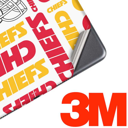 NFL Kansas City Chiefs White Blast iPad Skins