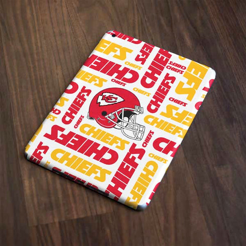 NFL Kansas City Chiefs White Blast Apple iPad Skin