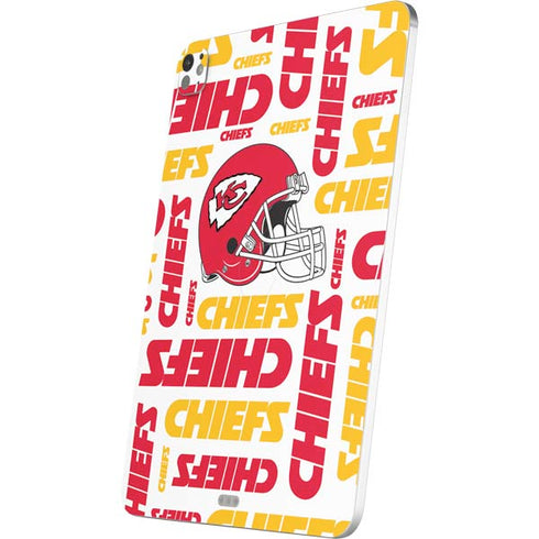 NFL Kansas City Chiefs White Blast iPad Pro 13in M4 (2024) Skin