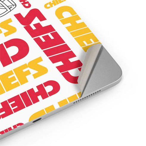NFL Kansas City Chiefs White Blast iPad Pro 13in M4 (2024) Skin