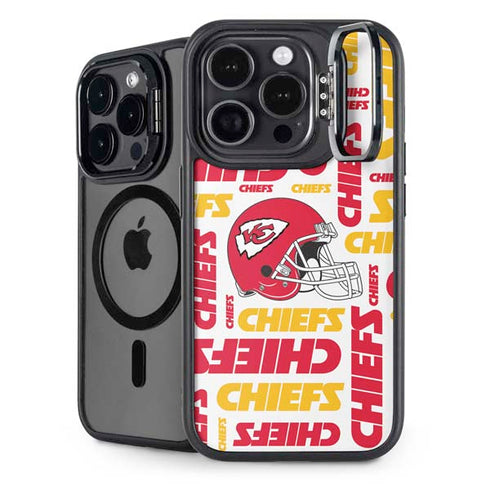 NFL Kansas City Chiefs White Blast iPhone 13 Pro Max Kickstand Case