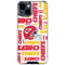 NFL Kansas City Chiefs White Blast iPhone 15 Clear Case