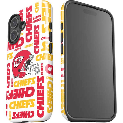 NFL Kansas City Chiefs White Blast iPhone 16 Impact Case