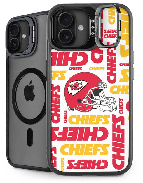 NFL Kansas City Chiefs White Blast iPhone 16 Kickstand Case