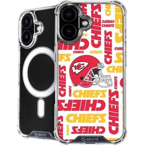 NFL Kansas City Chiefs White Blast iPhone 16 Plus MagSafe Case