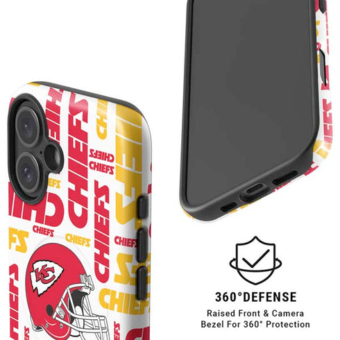 NFL Kansas City Chiefs White Blast iPhone 16 Plus Magsafe Impact Case