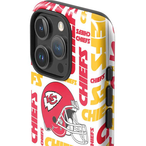 NFL Kansas City Chiefs White Blast iPhone 16 Pro Impact Case