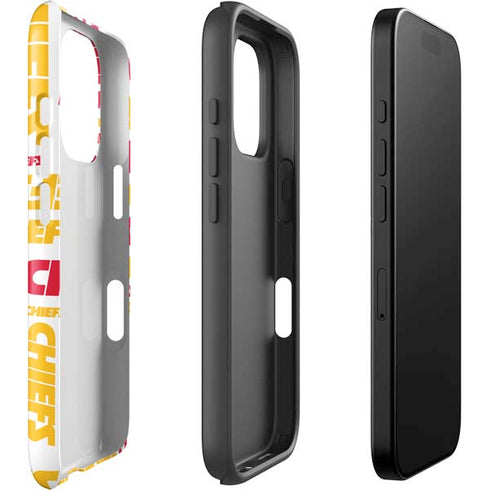 NFL Kansas City Chiefs White Blast iPhone 16 Pro Impact Case