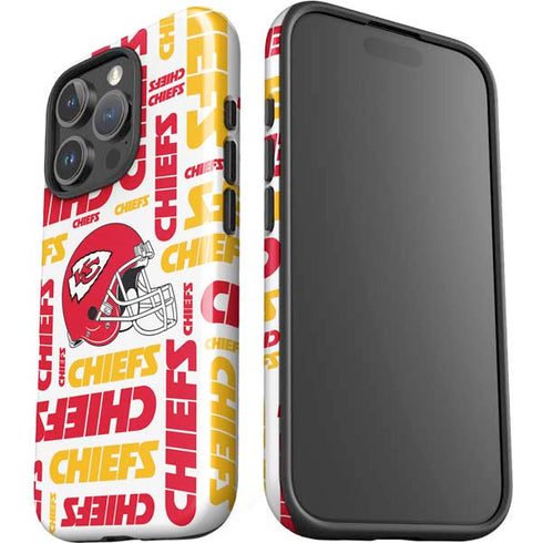 NFL Kansas City Chiefs White Blast iPhone 16 Pro Impact Case