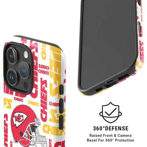 NFL Kansas City Chiefs White Blast iPhone 16 Pro Magsafe Impact Case