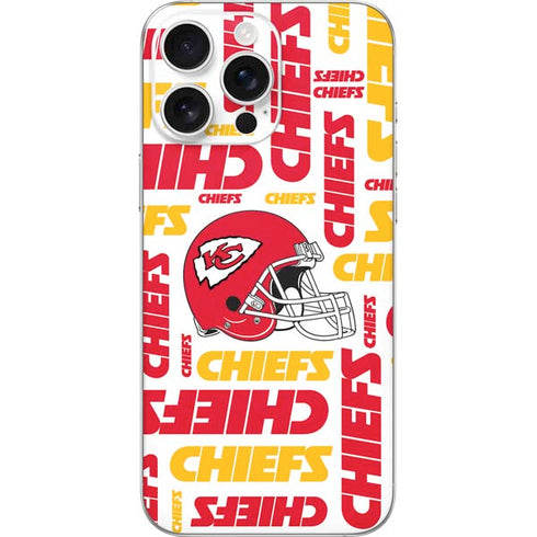 NFL Kansas City Chiefs White Blast iPhone 16 Pro Max Skin