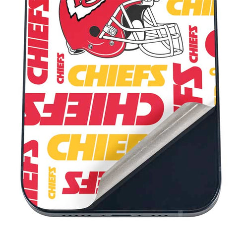 NFL Kansas City Chiefs White Blast iPhone 16 Skin