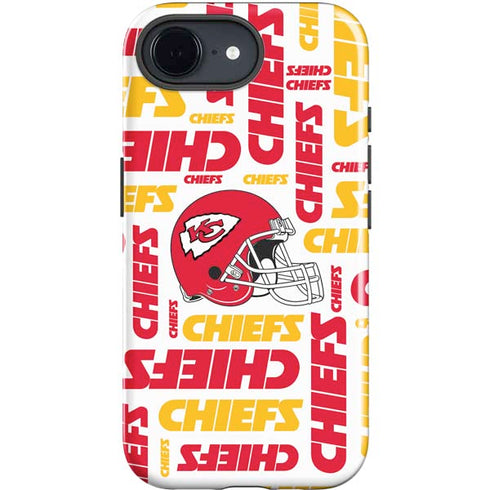 NFL Kansas City Chiefs White Blast iPhone 16e Impact Case