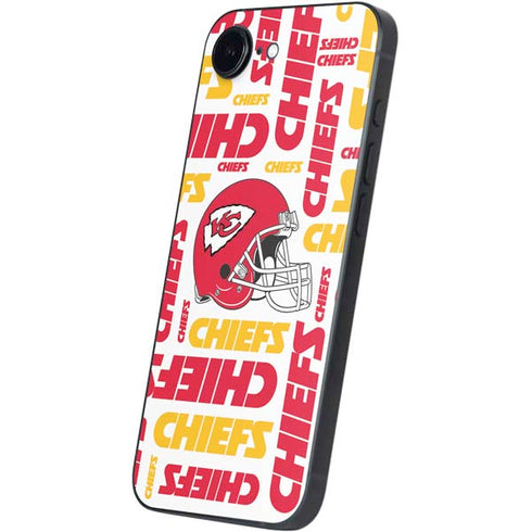 NFL Kansas City Chiefs White Blast iPhone 16e Skin