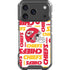 NFL Kansas City Chiefs White Blast iPhone 18 Pro Clear Case