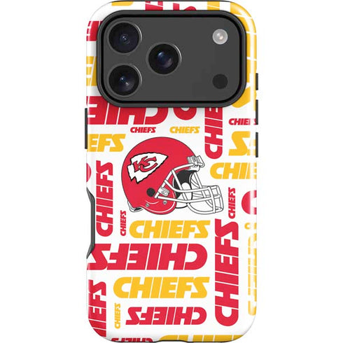 NFL Kansas City Chiefs White Blast iPhone 18 Pro Impact Case