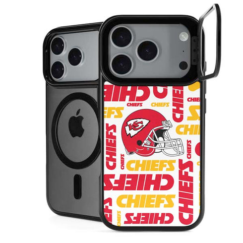 NFL Kansas City Chiefs White Blast iPhone 18 Pro Kickstand Case