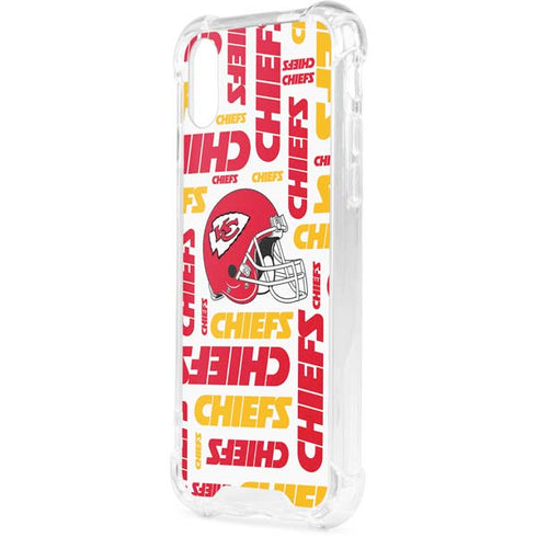 NFL Kansas City Chiefs White Blast iPhone XS Clear Case