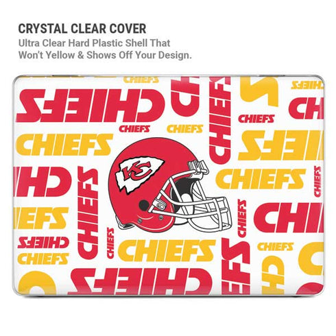 NFL Kansas City Chiefs White Blast MacBook Pro 14in (2021-24) Case plus Skin
