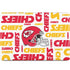 NFL Kansas City Chiefs White Blast MacBook Skins