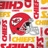 NFL Kansas City Chiefs White Blast MacBook Skins