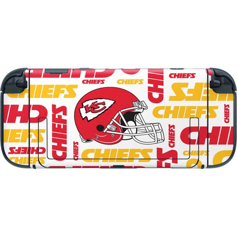 NFL Kansas City Chiefs White Blast Nintendo Switch 2 (2025) with Joy-Con Skin