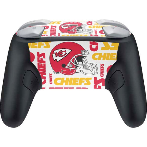 NFL Kansas City Chiefs White Blast Nintendo Switch 2 (2025) Pro Controller Skin