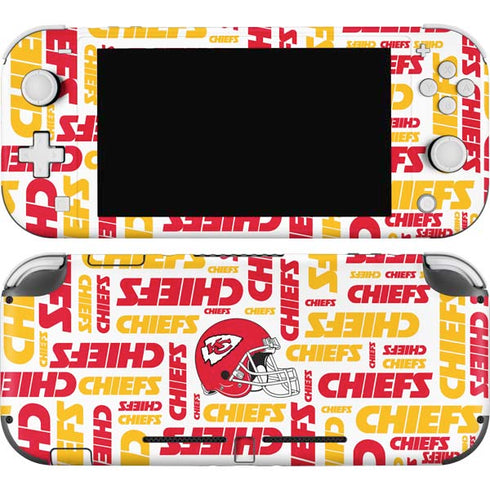 NFL Kansas City Chiefs White Blast Nintendo Skins