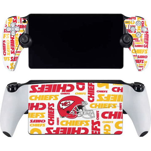 NFL Kansas City Chiefs White Blast PlayStation Portal Remote Player Skin