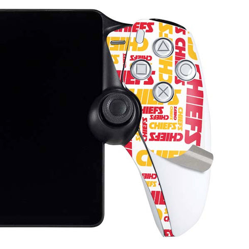 NFL Kansas City Chiefs White Blast PlayStation Portal Remote Player Skin