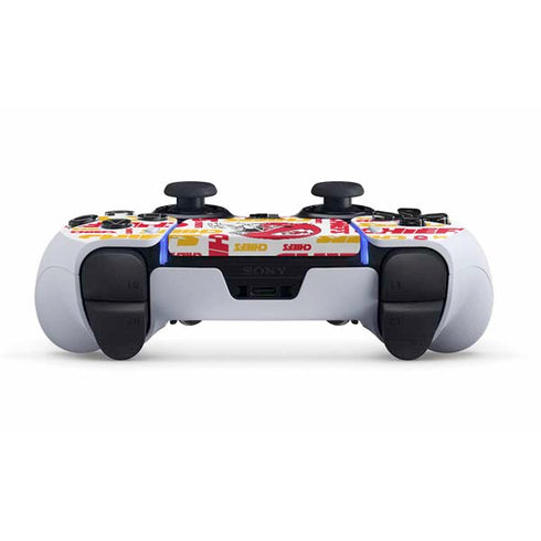 NFL Kansas City Chiefs White Blast PS5 DualSense Edge Pro Controller Skin