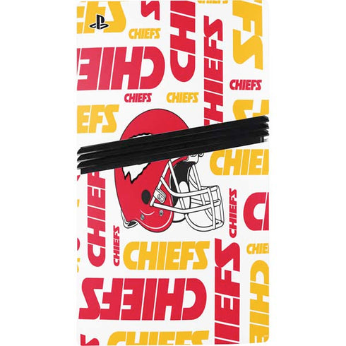 NFL Kansas City Chiefs White Blast PS5 Pro Console Skin